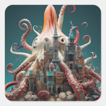 Octopus World Underwater Fantasy Ocean Abstrakt