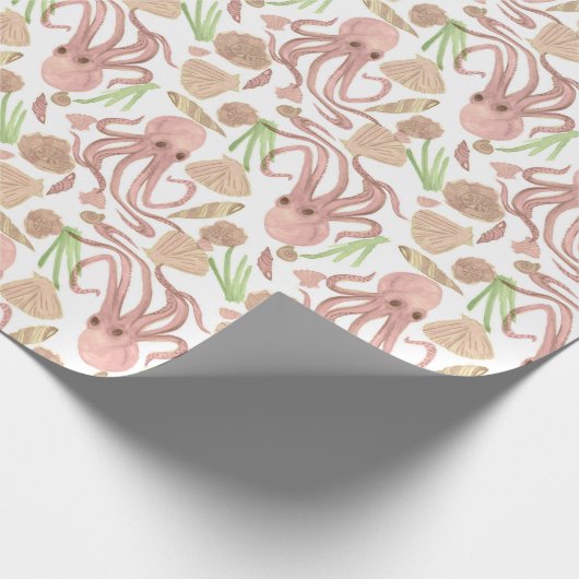 Octopus Wrapping Paper Geschenkpapier (Ecke)