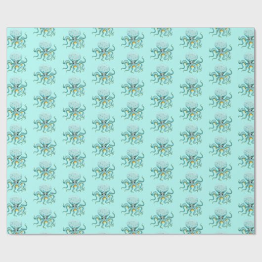 Octopus Wrapping Paper Geschenkpapier (Flach)
