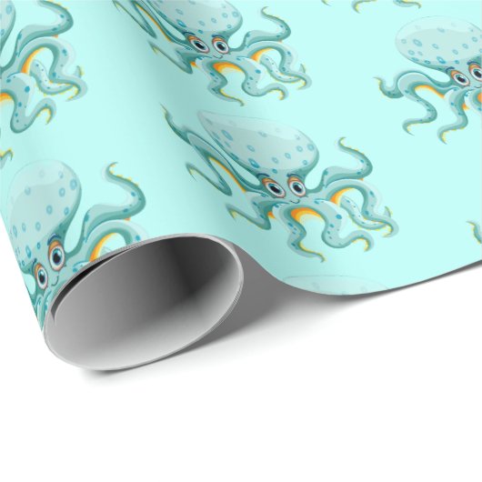 Octopus Wrapping Paper Geschenkpapier (Rolleneckpunkt)