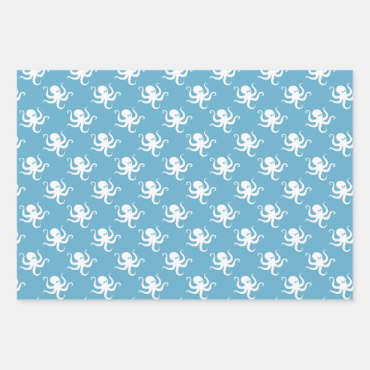 Octopus Wrapping Paper Set3 Geschenkpapier Set (Vorderseite 2)