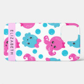 Octopusmuster, Niedlicher Kraken, Meer, Ihr Name Case-Mate iPhone Hülle (Rückseite (Horizontal))