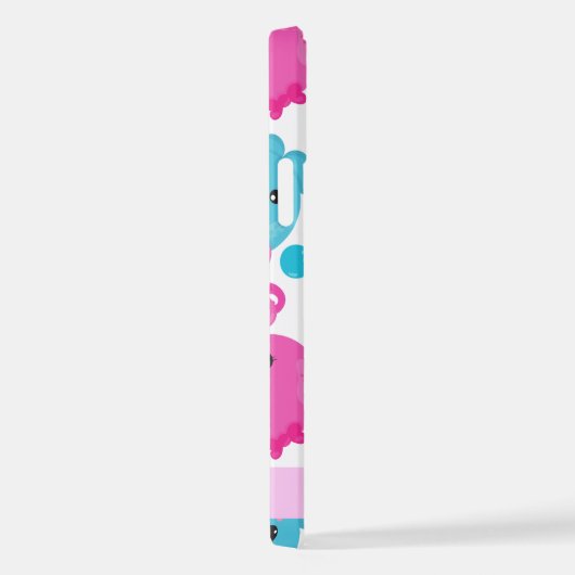 Octopusmuster, Niedlicher Kraken, Meer, Ihr Name iPhone Hülle (Rechte Seite)