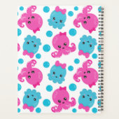 Octopusmuster, Niedlicher Kraken, Meer, Ihr Name Planer (Rückseite)