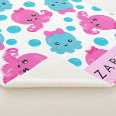 Octopusmuster, Niedlicher Kraken, Meer, Ihr Name Sherpadecke (3/4)