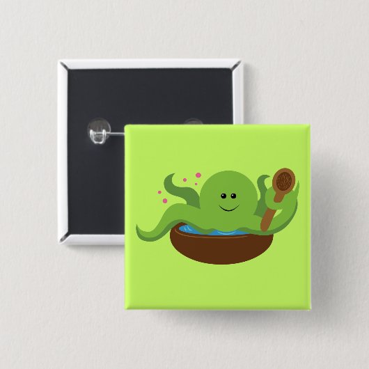 Octopussuppe Button (Vorne & Hinten)