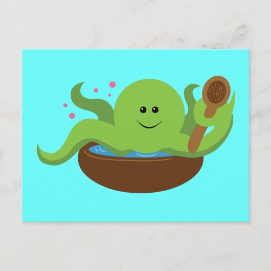 Octopussuppe Postkarte (Vorderseite)
