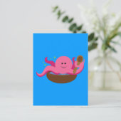 Octopussuppe Postkarte (Stehend Vorderseite)