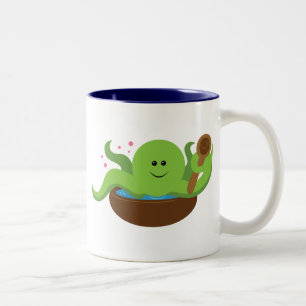 Octopussuppe Zweifarbige Tasse
