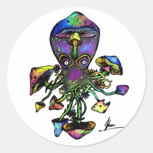 Octoshroom Stickers (Vorderseite)