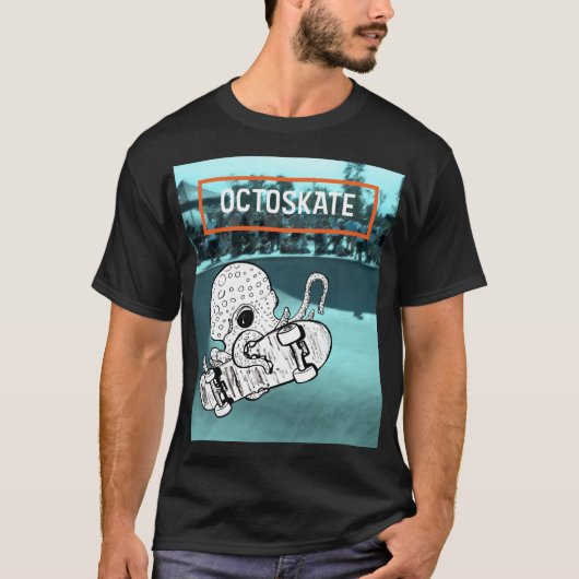 Octoskate Skateboarding Octopus T-Shirt (Vorderseite)