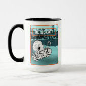Octoskate Skateboarding Octopus Tasse (Links)