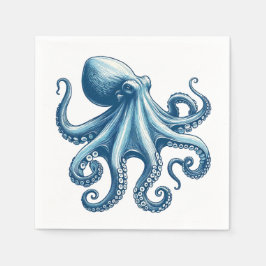 Octupus Nautical Paper Napkins Serviette