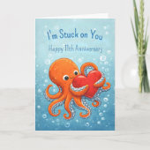 Octupus stuck on you 11th anniversary karte (Vorderseite)