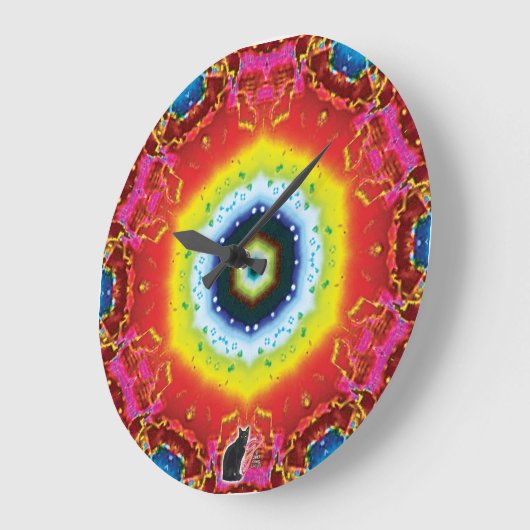 Oculus Kaleidoskop Große Wanduhr (Winkel)