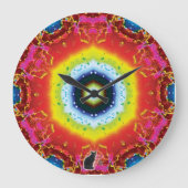 Oculus Kaleidoskop Große Wanduhr (Vorderseite)