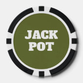 OD-grüne maßgeschneiderte Casinopokerchips Pokerchips (Vorderseite)