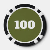 OD-grüne maßgeschneiderte Casinopokerchips Pokerchips (Rückseite)