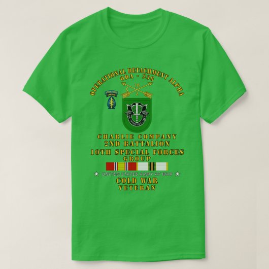 ODA 236 C Co 2. Bn 10. SFG w COLD SVC T-Shirt (Design vorne)