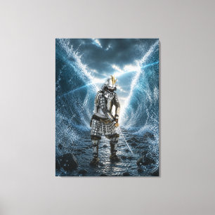 Oda Nobunaga Samurai-Rüstung Wasser 30x40 Leinwanddruck