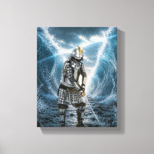 Oda Nobunaga Samurai-Rüstung Wasser 8x10 Leinwanddruck