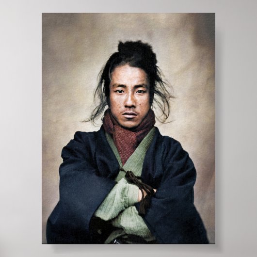 Oda Nobuyoshi Samurai Portrait Poster (Vorne)