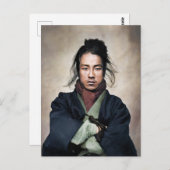 Oda Nobuyoshi Samurai Portrait Postkarte (Vorne/Hinten)