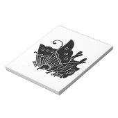 Oda-Schmetterling Notizblock (Rotiert)