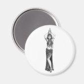Odalisk Magnet (Vorderseite/Rückseite)