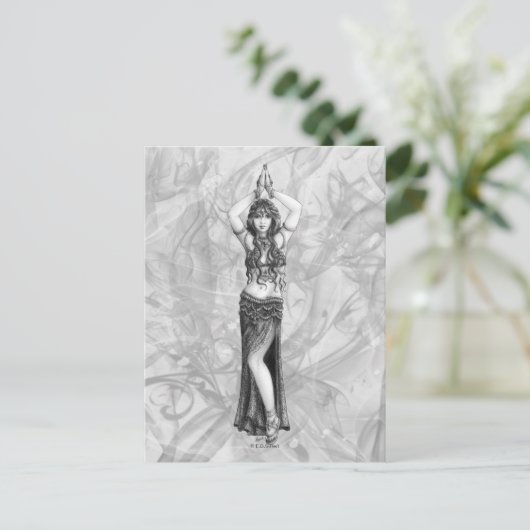 Odalisk Postkarte (Stehend Vorderseite)