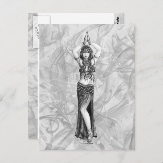 Odalisk Postkarte (Vorne/Hinten)