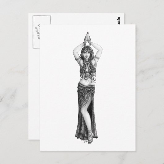 Odalisk Postkarte (Vorne/Hinten)