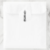 Odalisk Runder Aufkleber (Tasche)