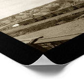 Odanah Wisconsin Train Foto 1915 Poster (Ecke)