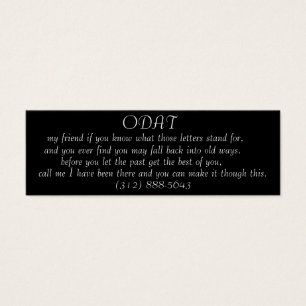 ODAT-Visitenkarte (nennen Sie mich Freund)