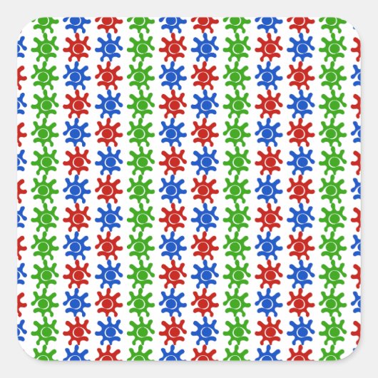 Odd Abstrakt Pattern Sticker (Vorderseite)