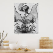 Odd Bone Fellow Horror Monster Art Poster (Küche)