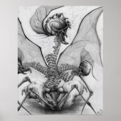 Odd Bone Fellow Horror Monster Art Poster (Vorne)