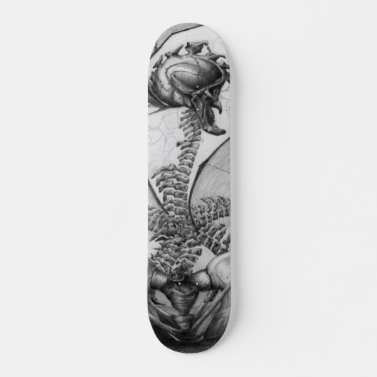 Odd Bone Fellow Horror Skelettin Monster Art Skateboard (Vorne)