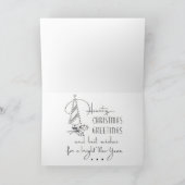 Odd Couple Weihnachtskarte Pig Couple! Feiertagskarte (Innenseite)