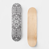 Odd Doodle art creations in a crazy pattern design Skateboard (Vorderseite)