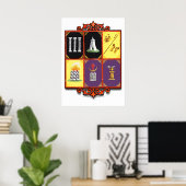 Odd Fellows - Emblematisches Grad-Diagramm Poster (Heimbüro)