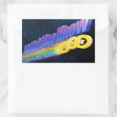 Odd Fellows "Frag Me I May Know"-Aufkleber Rechteckiger Aufkleber (Tasche)