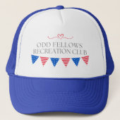 Odd Fellows Freizeitklub Trucker hat Truckerkappe (Vorderseite)