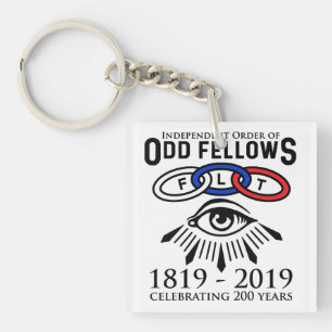 Odd Fellows Links und Eye 200 Jahre Schlüsselanhänger