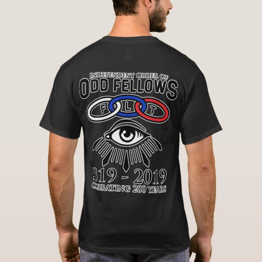 Odd Fellows Links und Eye 200 Jahre T-Shirt (Rückseite)