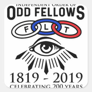 Odd Fellows Links und Eye 200. Stickers