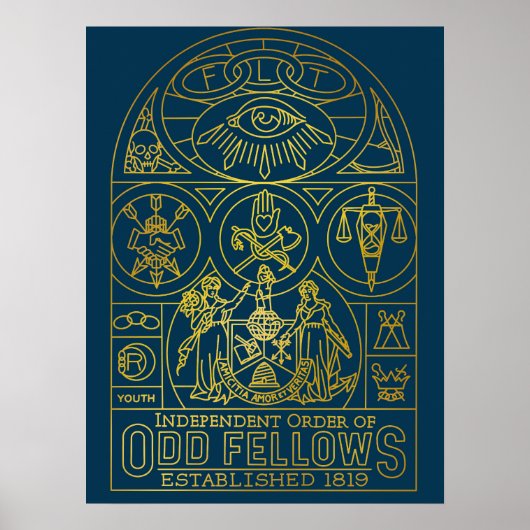 Odd Fellows SGL Mural Monoline Poster (Vorne)