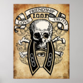 Odd Fellows Skull und Collar Poster (Vorne)