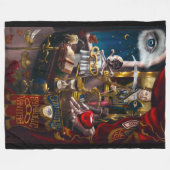 Odd Fellows Symbolic Vanitas Fleecedecke (Vorderseite (Horizontal))